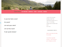 Tablet Screenshot of ewafalkiewicz.com